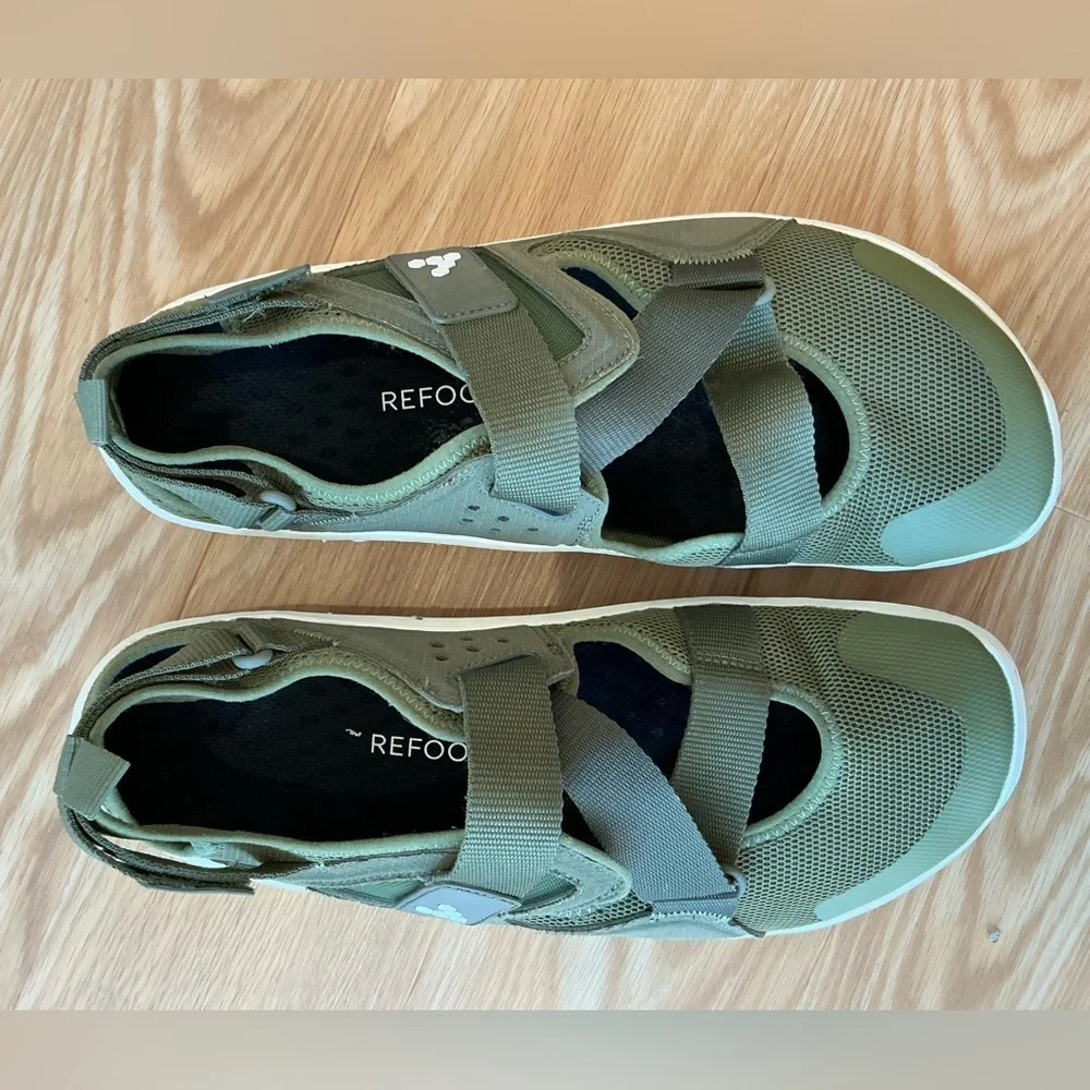 VivoBarefoot Tracker Hiking  Strappy Sandals in Olive Green Size EU 44